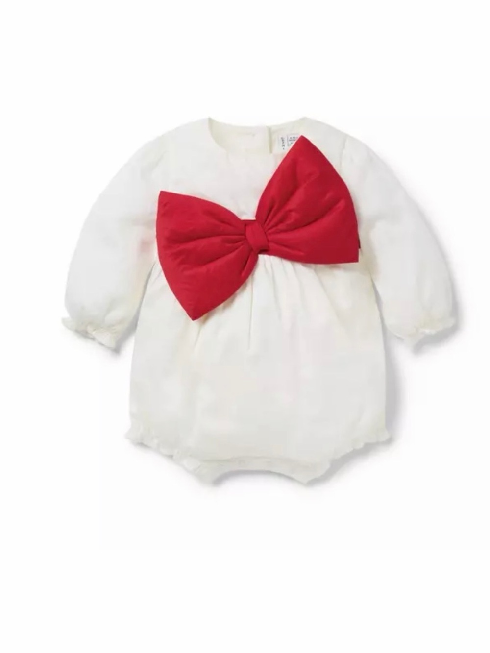 Janie and Jack Bow-ment baby Romper